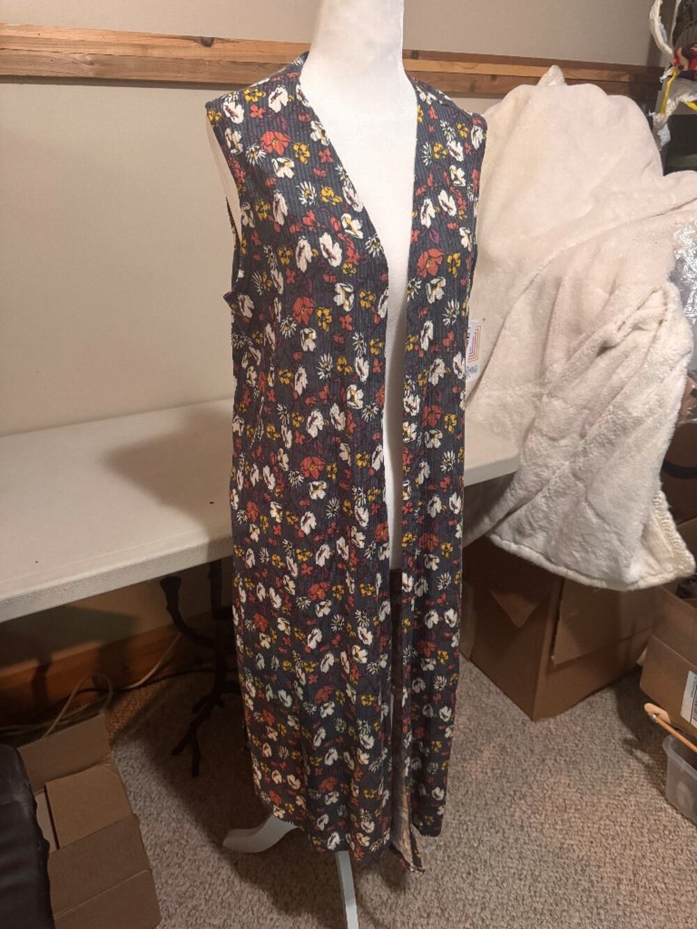 Lulu Roe Joy Open Vest Cardigan New